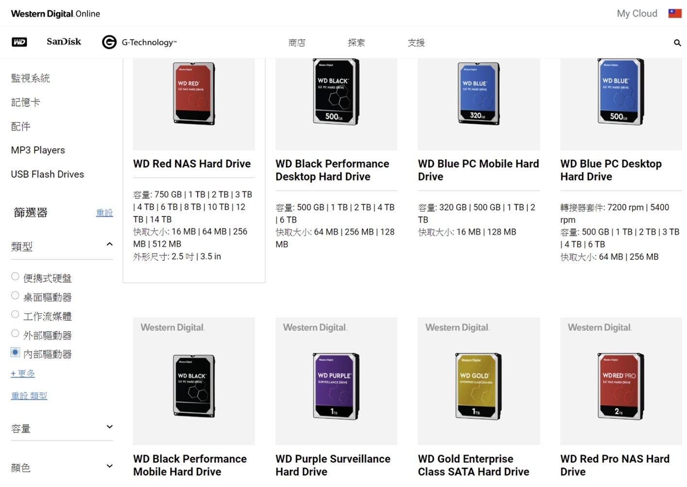 (圖片截自WD官網)